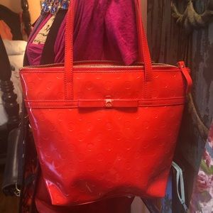 Mini Kate spade red Patton tote